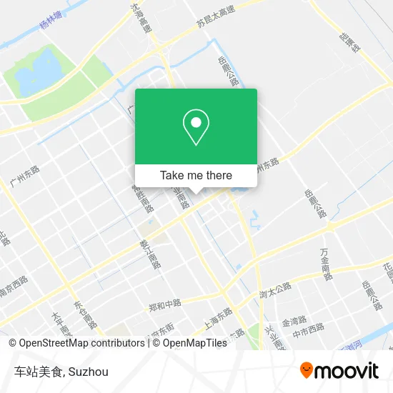 车站美食 map