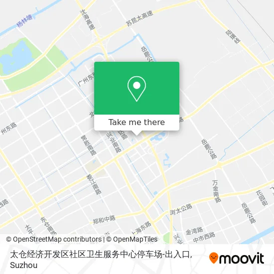 太仓经济开发区社区卫生服务中心停车场-出入口 map