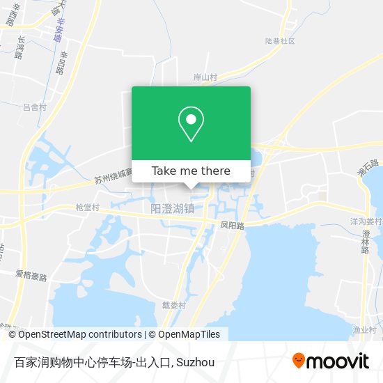 百家润购物中心停车场-出入口 map