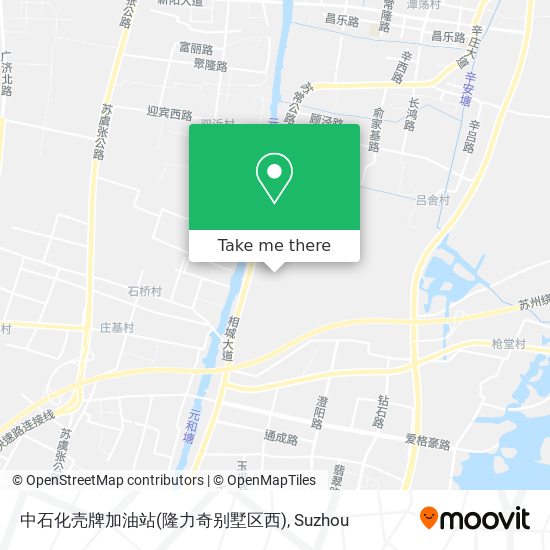 中石化壳牌加油站(隆力奇别墅区西) map