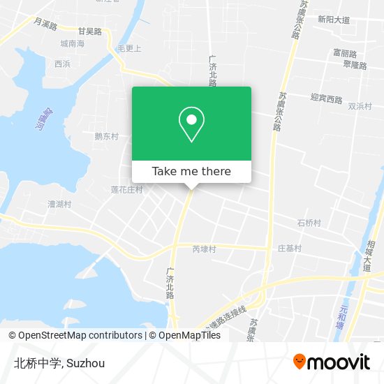 北桥中学 map