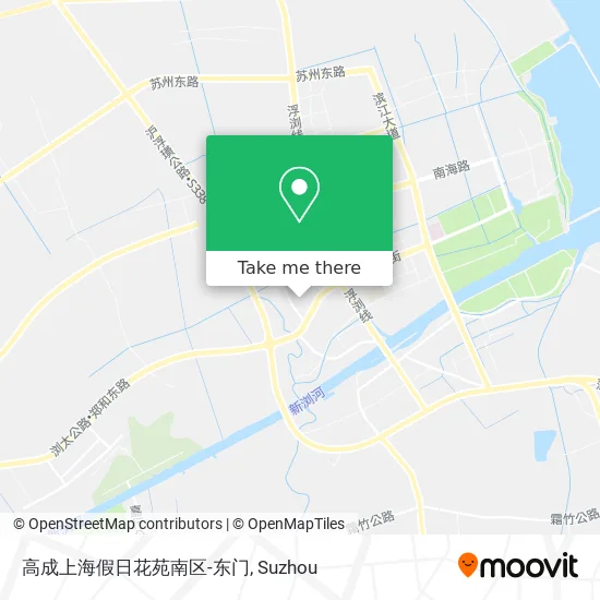 高成上海假日花苑南区-东门 map