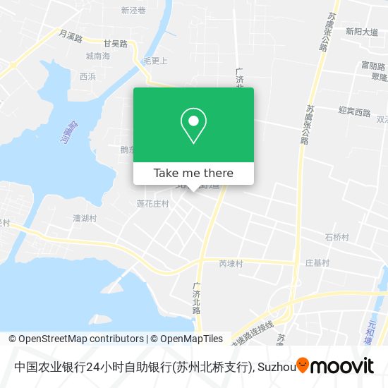 中国农业银行24小时自助银行(苏州北桥支行) map