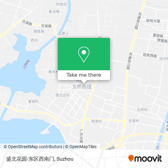 盛北花园-东区西南门 map