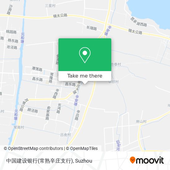 中国建设银行(常熟辛庄支行) map