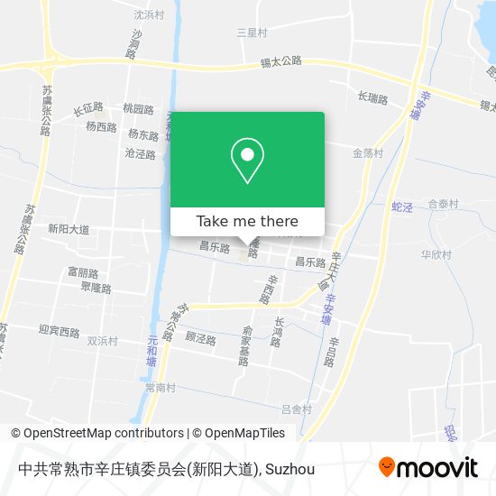 中共常熟市辛庄镇委员会(新阳大道) map