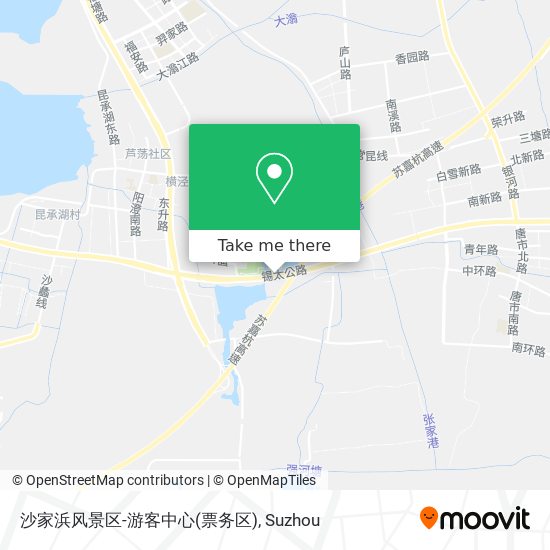 沙家浜风景区-游客中心(票务区) map