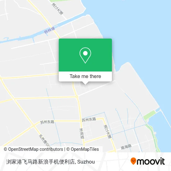浏家港飞马路新浪手机便利店 map