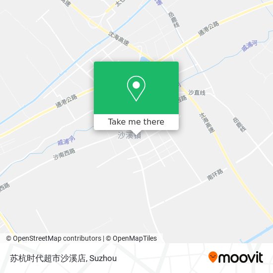 苏杭时代超市沙溪店 map