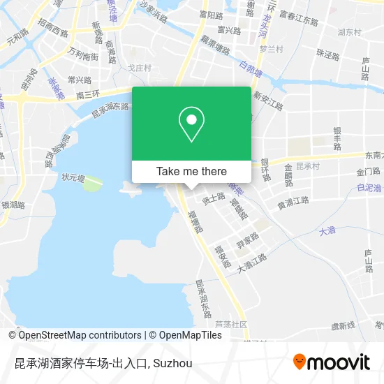 昆承湖酒家停车场-出入口 map
