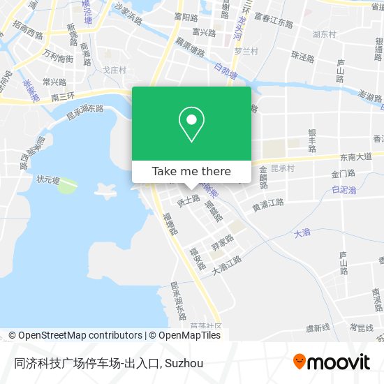 同济科技广场停车场-出入口 map