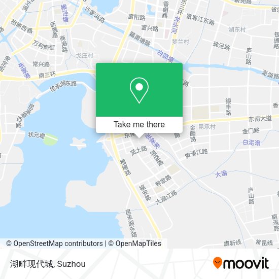 湖畔现代城 map