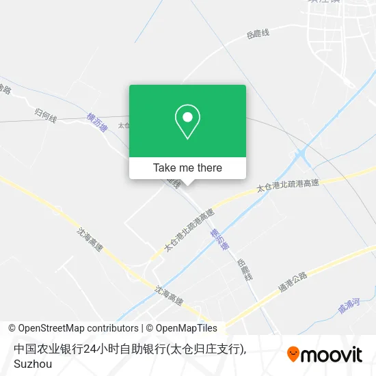 中国农业银行24小时自助银行(太仓归庄支行) map