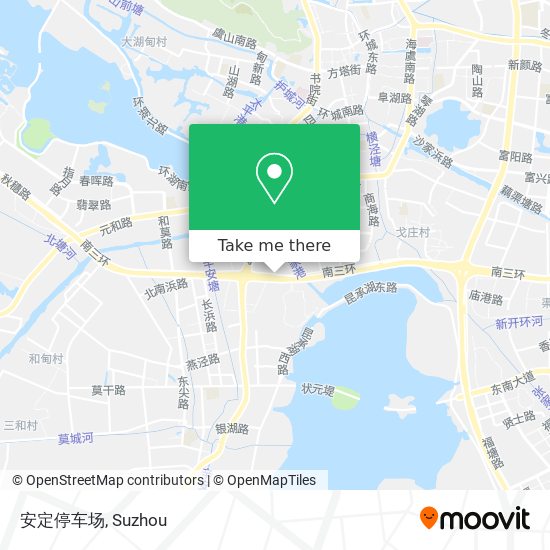 安定停车场 map