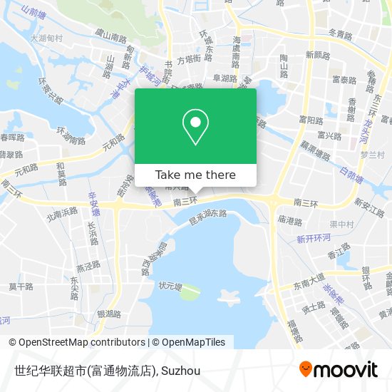 世纪华联超市(富通物流店) map