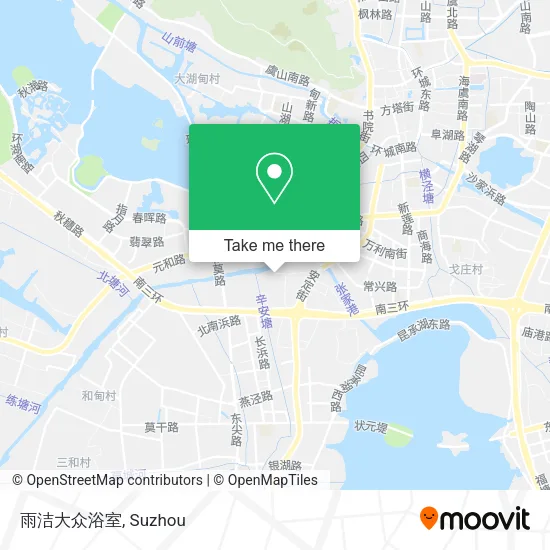 雨洁大众浴室 map
