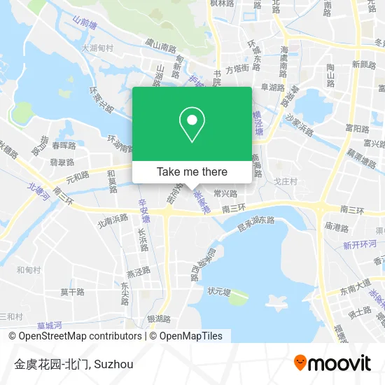 金虞花园-北门 map