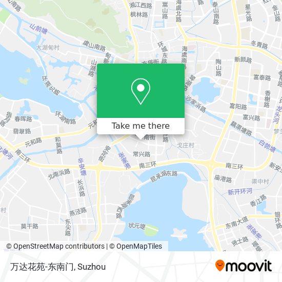 万达花苑-东南门 map