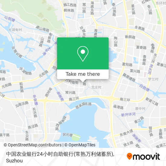 中国农业银行24小时自助银行(常熟万利储蓄所) map