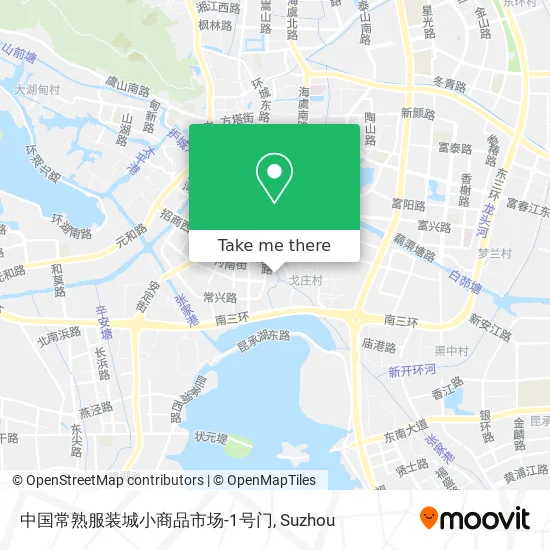 中国常熟服装城小商品市场-1号门 map