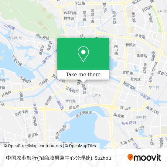 中国农业银行(招商城男装中心分理处) map