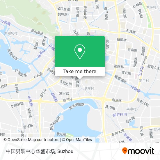 中国男装中心华盛市场 map