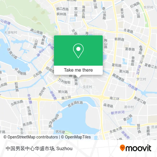 中国男装中心华盛市场 map