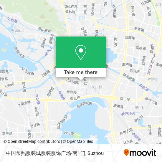 中国常熟服装城服装服饰广场-南1门 map
