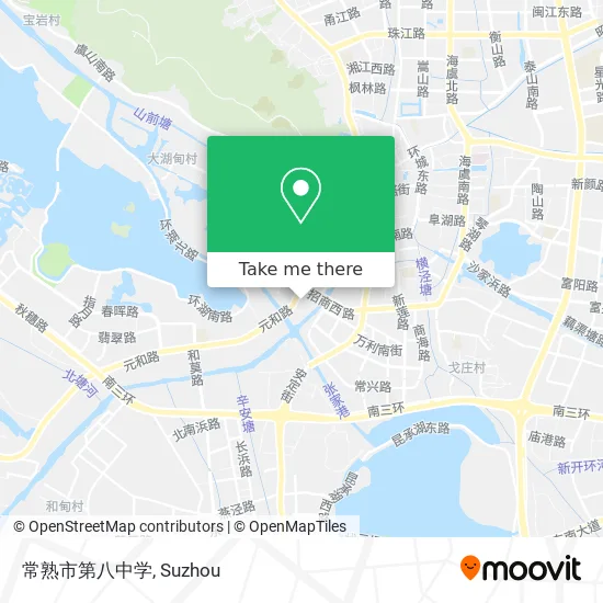 常熟市第八中学 map