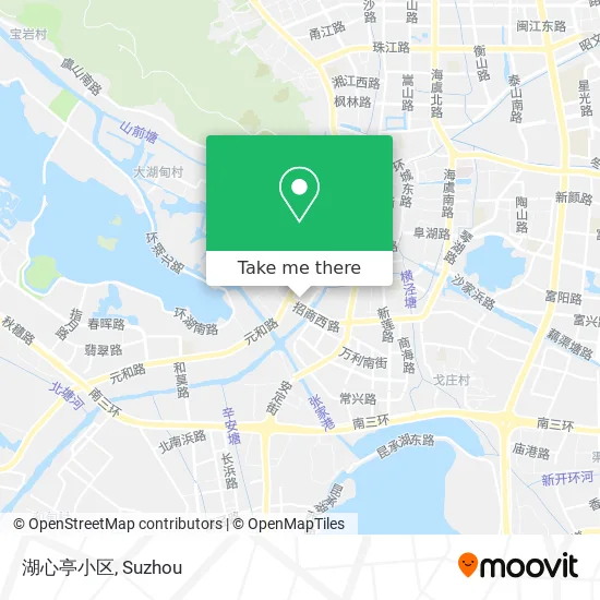 湖心亭小区 map