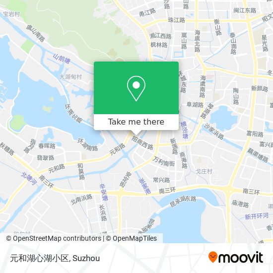 元和湖心湖小区 map