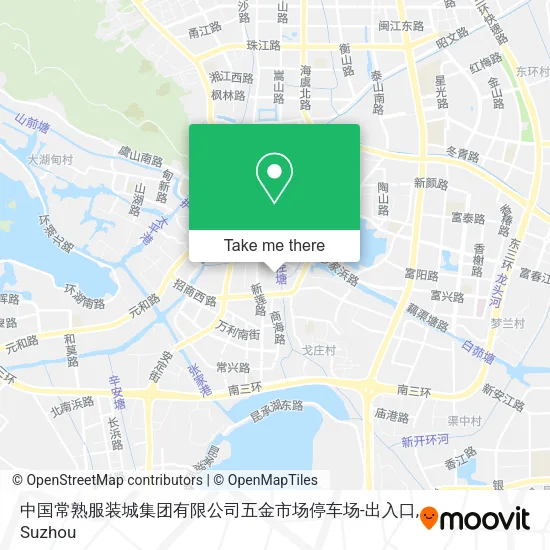中国常熟服装城集团有限公司五金市场停车场-出入口 map