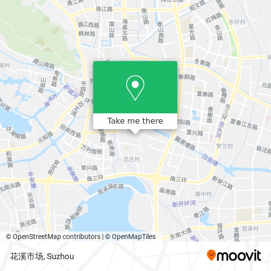 花溪市场 map