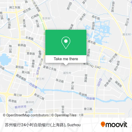 苏州银行24小时自助银行(上海路) map