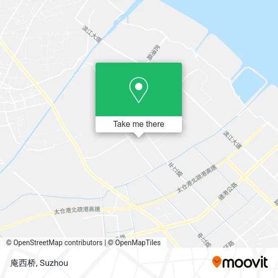 庵西桥 map