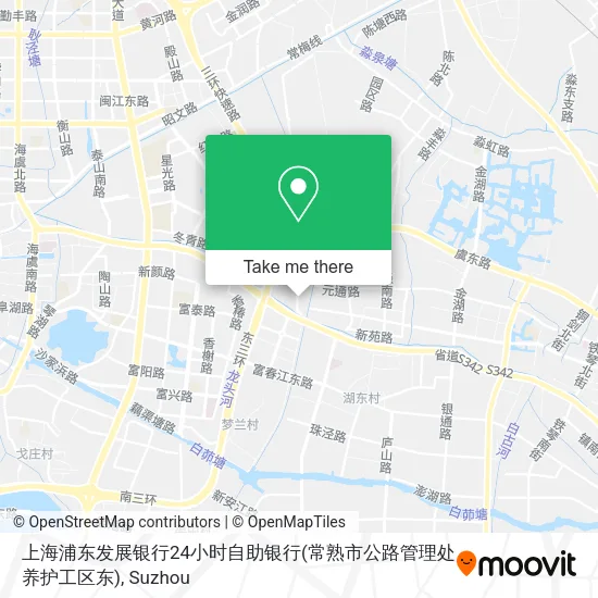 上海浦东发展银行24小时自助银行(常熟市公路管理处养护工区东) map