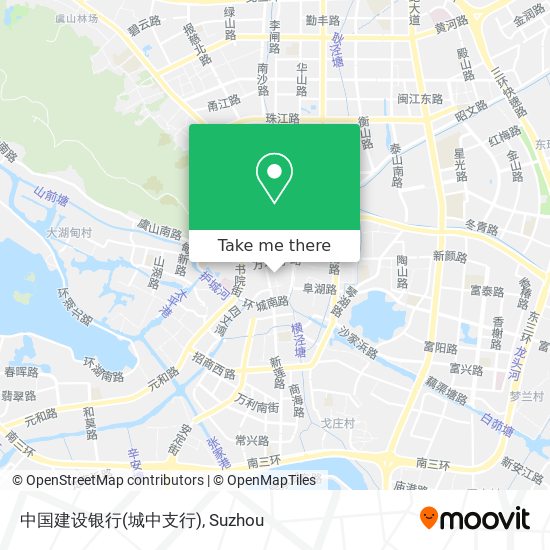 中国建设银行(城中支行) map