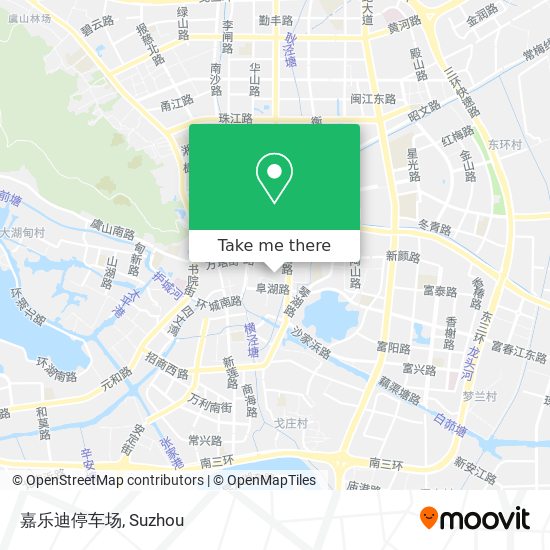 嘉乐迪停车场 map