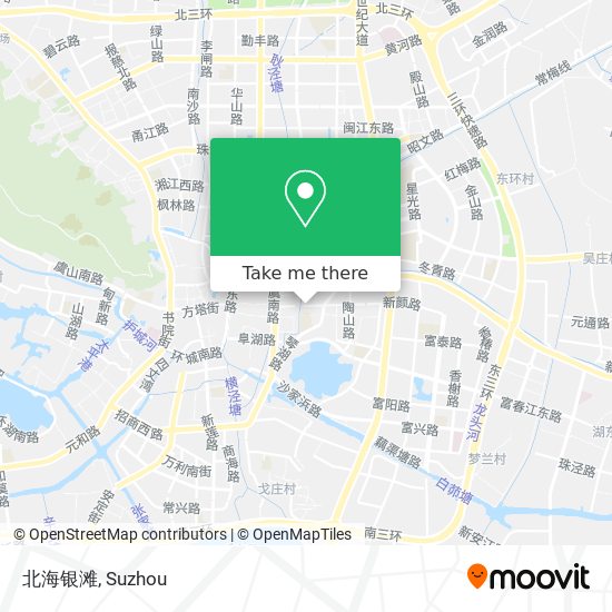 北海银滩 map