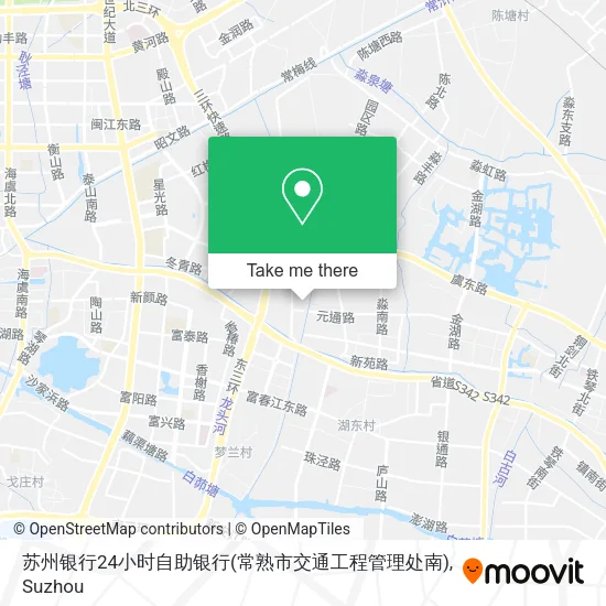 苏州银行24小时自助银行(常熟市交通工程管理处南) map
