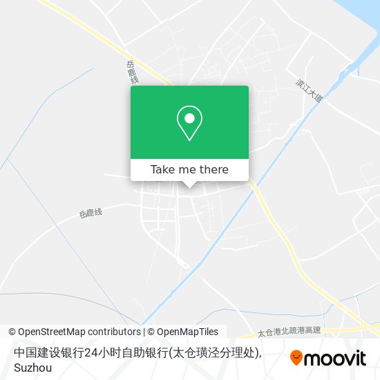 中国建设银行24小时自助银行(太仓璜泾分理处) map
