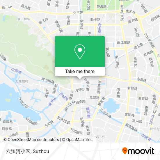 六弦河小区 map