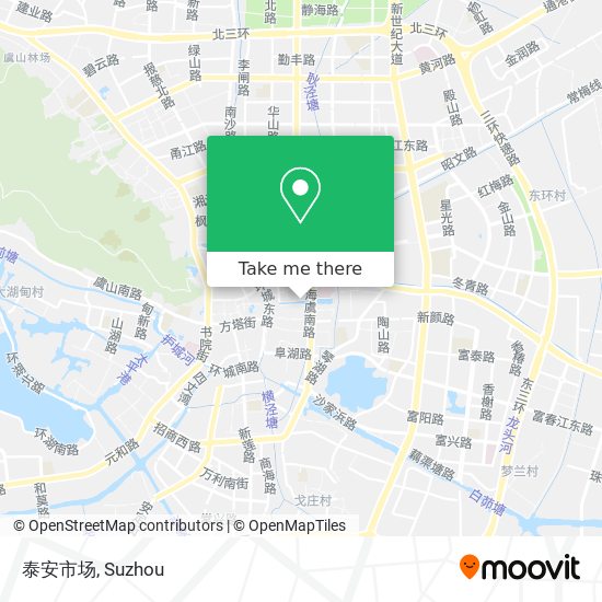 泰安市场 map