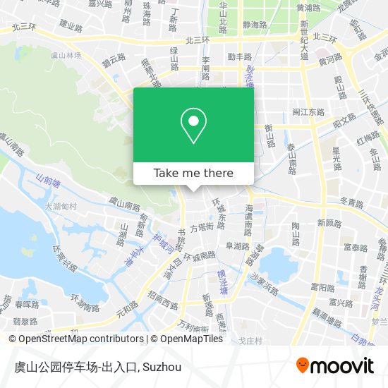 虞山公园停车场-出入口 map