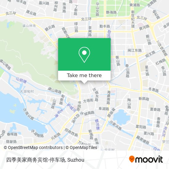 四季美家商务宾馆-停车场 map