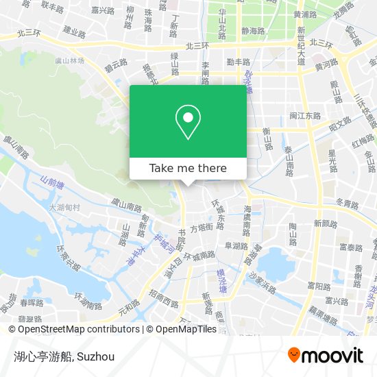 湖心亭游船 map