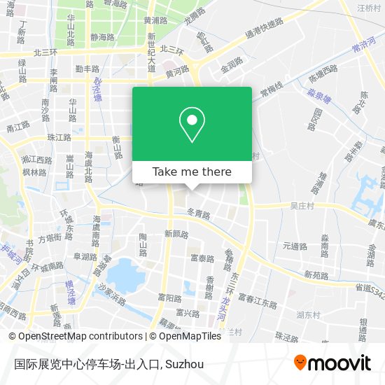 国际展览中心停车场-出入口 map