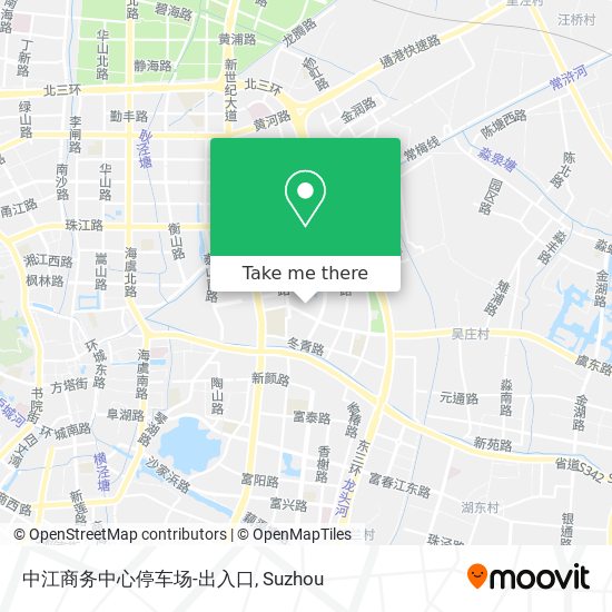 中江商务中心停车场-出入口 map