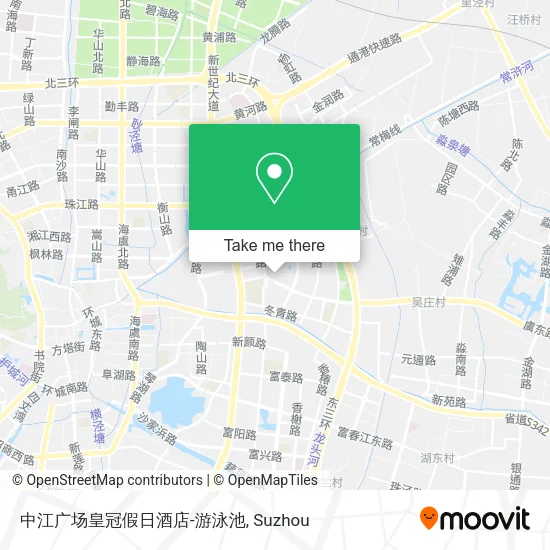 中江广场皇冠假日酒店-游泳池 map