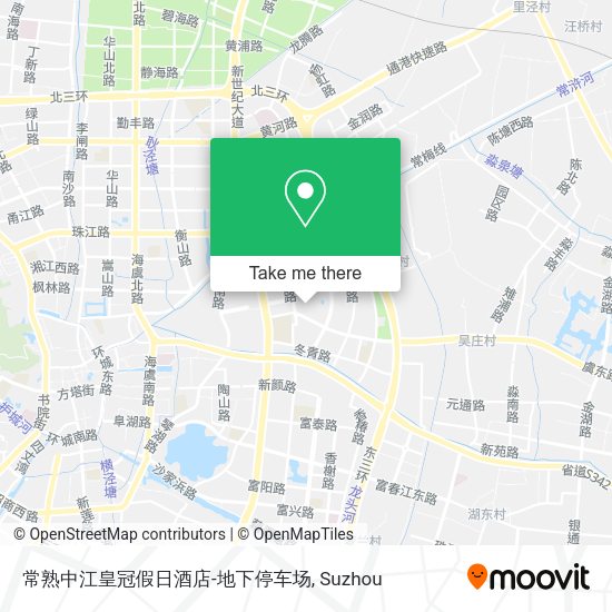 常熟中江皇冠假日酒店-地下停车场 map